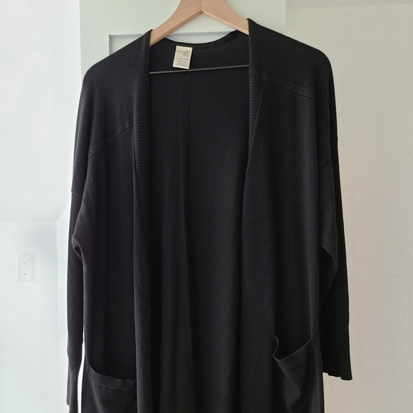 Terra & Sky Sweaters - Last Call!! Black Cardigan